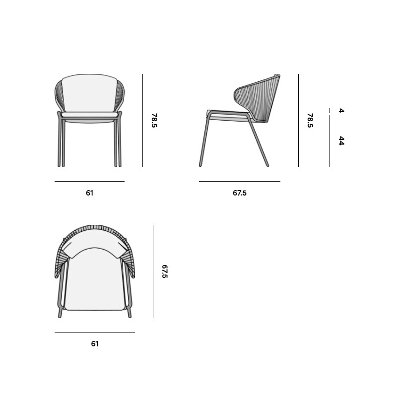 Radius Chair Lava  - Manutti 