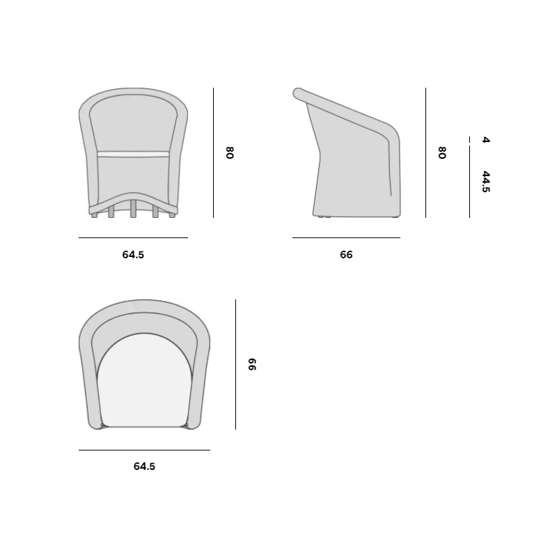 River Round Chair  - Manutti 