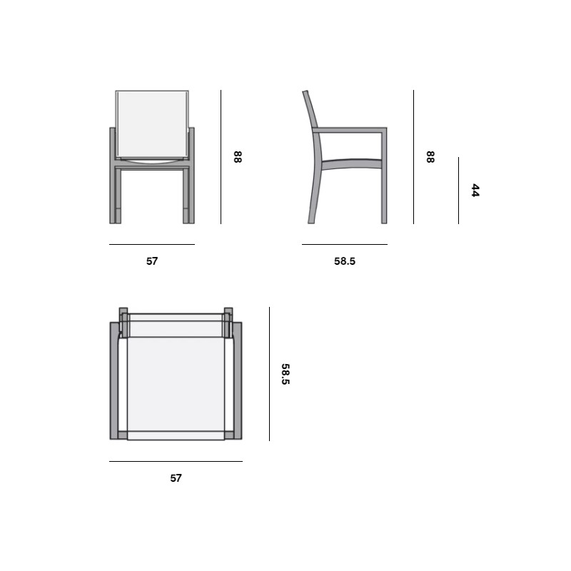Siena Chair Teak 130  - Manutti 