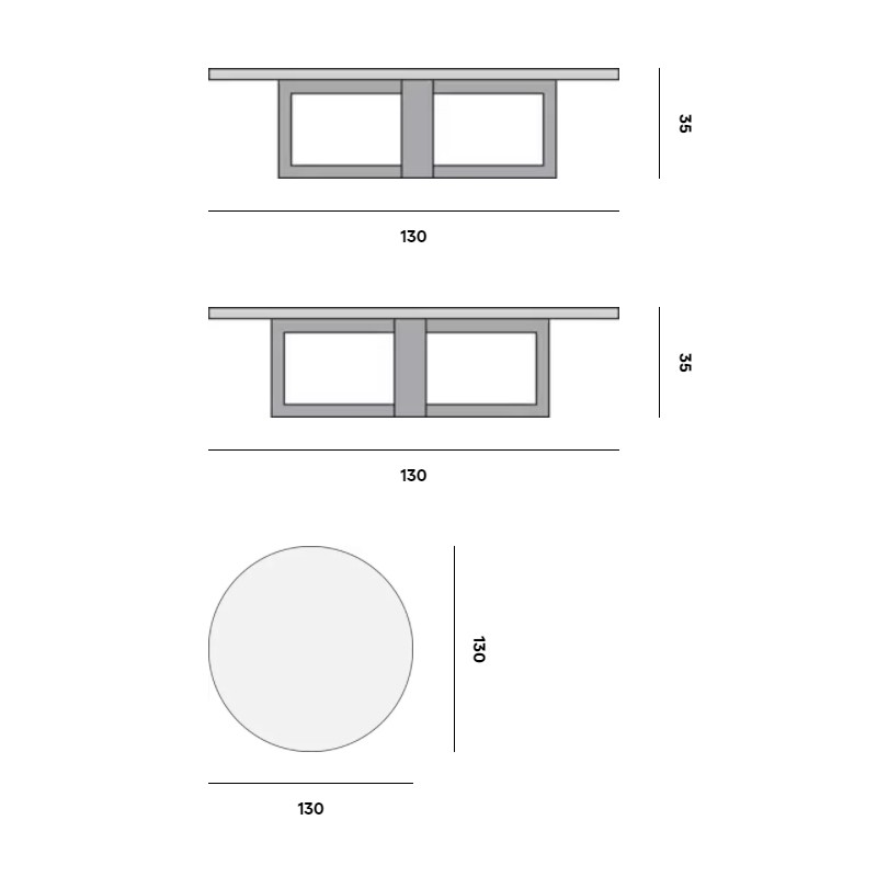 Siena Coffee Table  - Manutti 