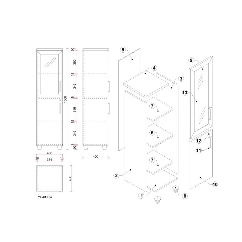 YD400.34  - Yasmin Decor 