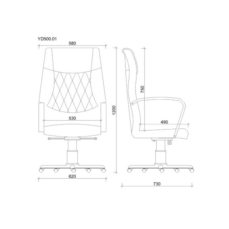 YD500 01 Executive Chair  - Yasmin Decor 