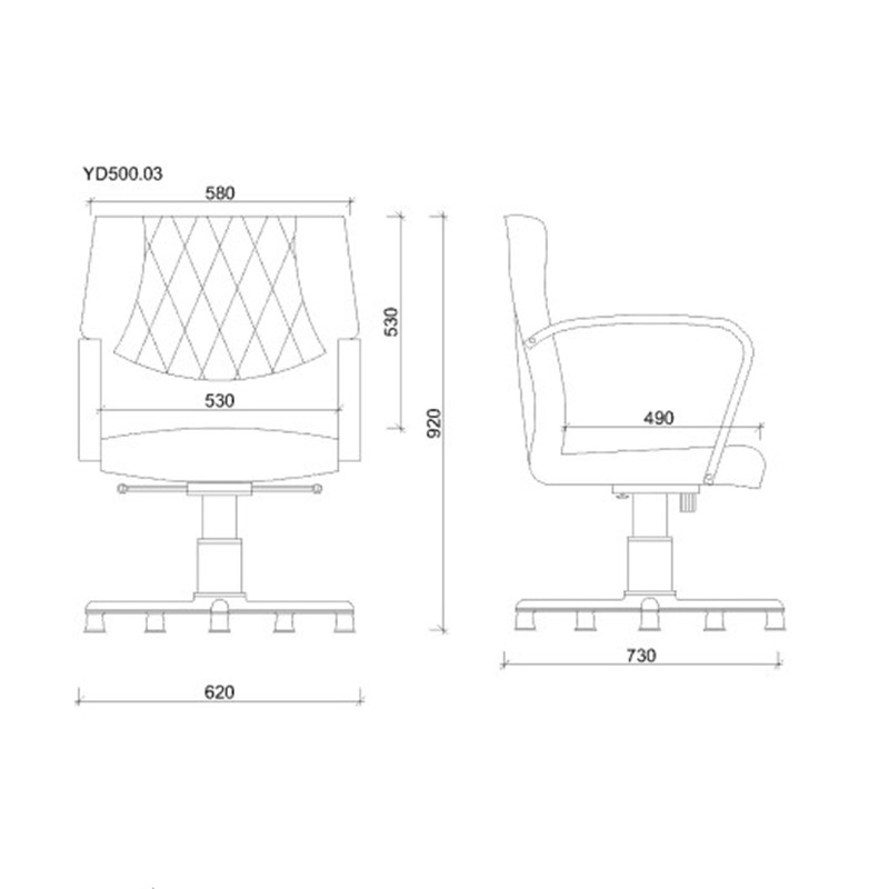 YD500 03 Office Chair  - Yasmin Decor 