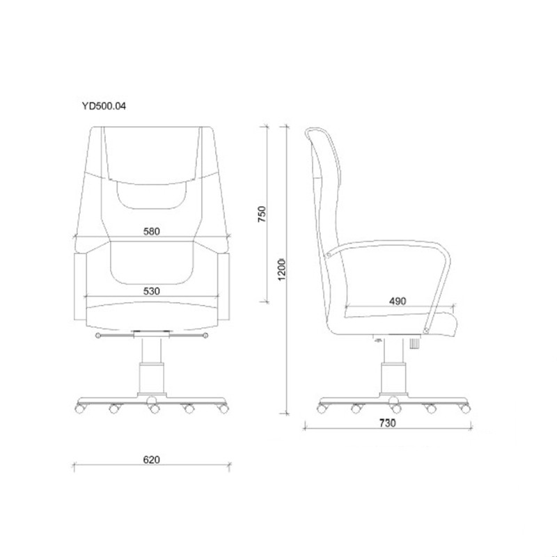 YD500 04 Office Chair  - Yasmin Decor 