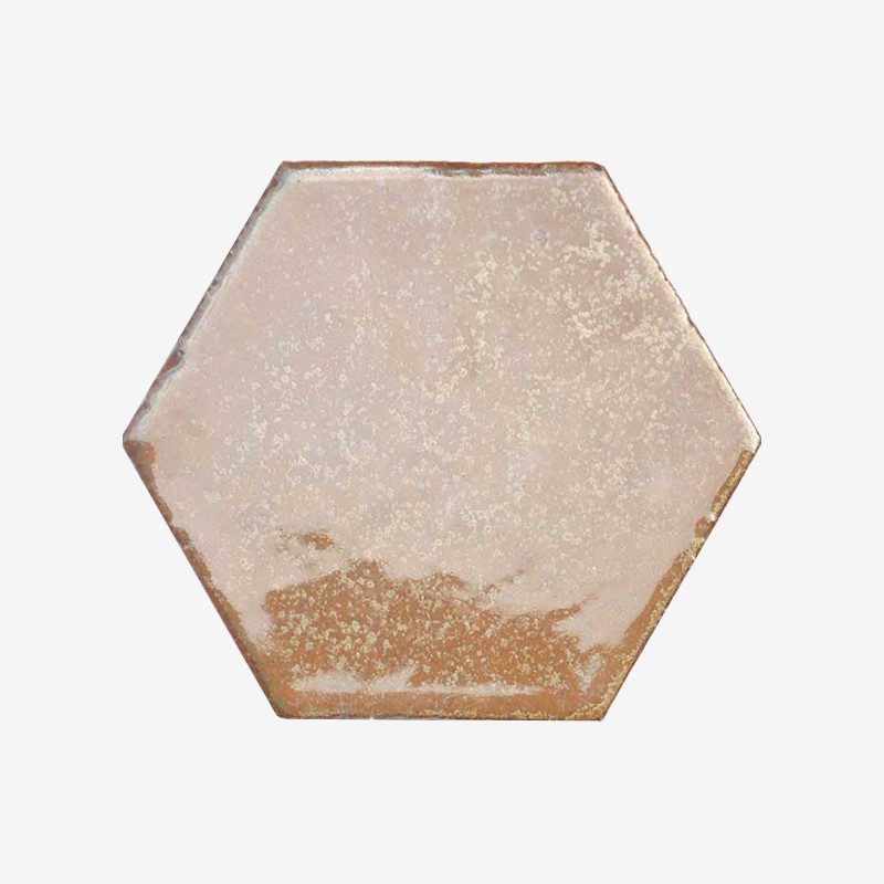 Hexagon Porcelain Tiles With Crackled Glaze Arvex