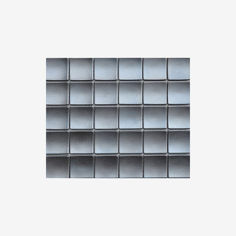 Concave Glazed Porcelain Squares Mosaic Arvex