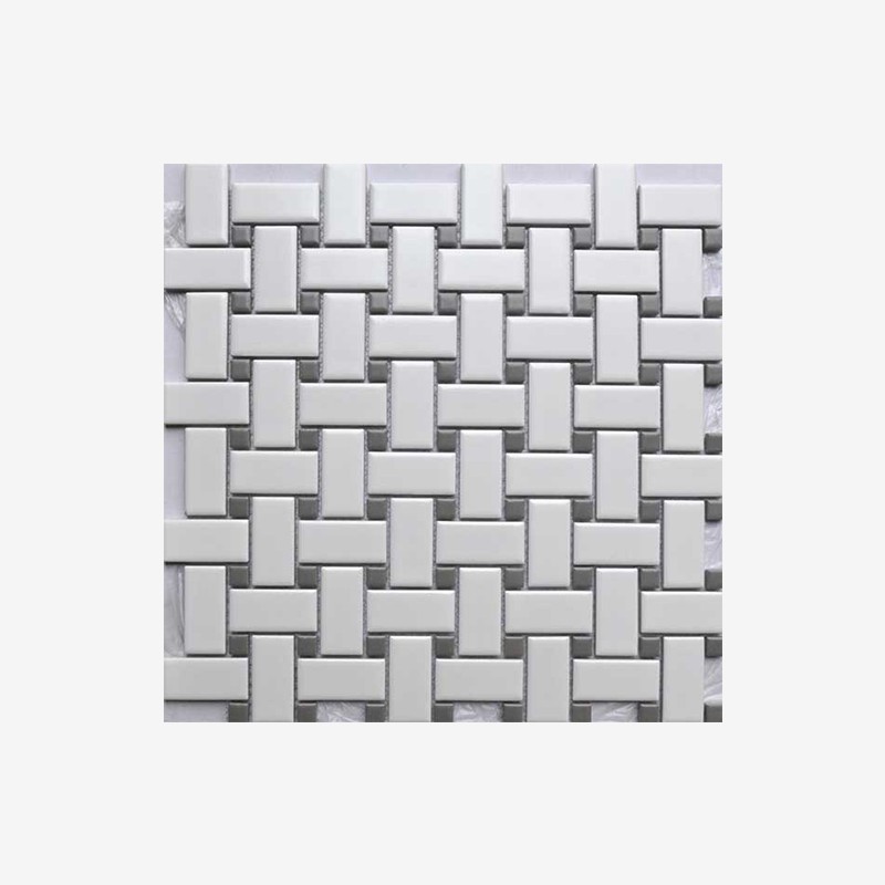 Basket Weave Glazed Porcelain Mosaic Arvex
