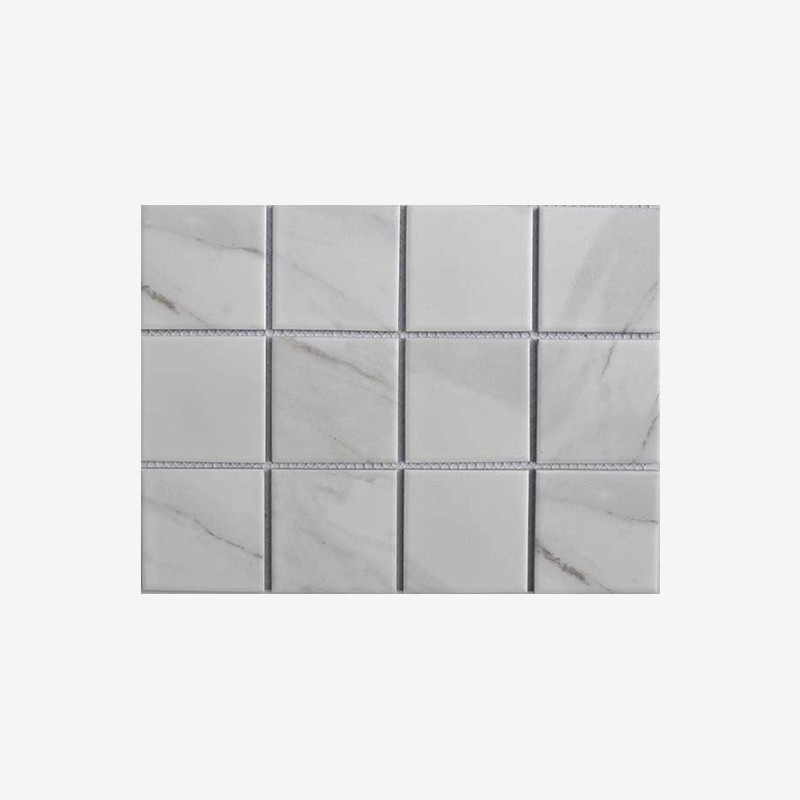 Marble Look Squares Porcelain Mosaic Arvex