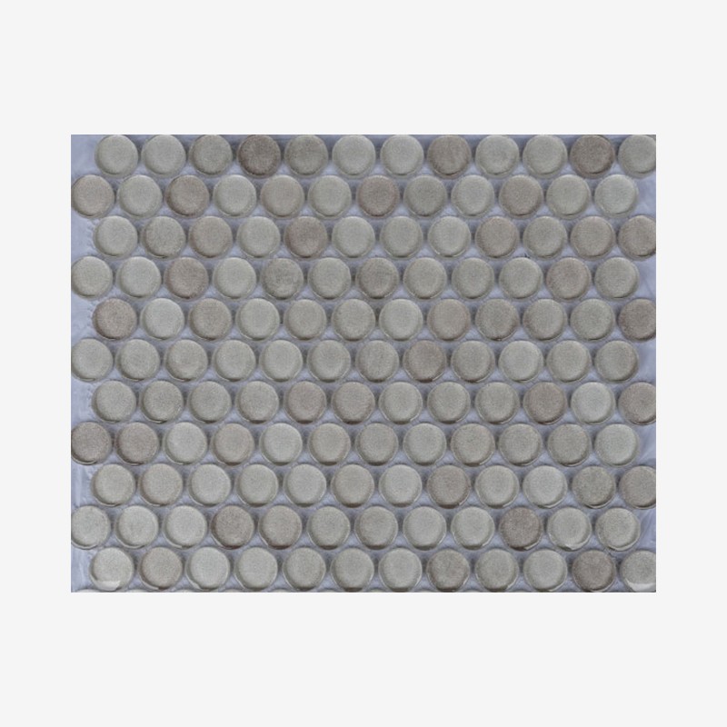 Digital Printed Glass Penny Round Mosaic Arvex