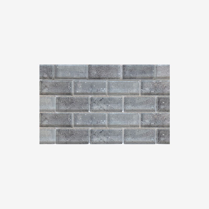 High Temperature Glass Bricks Mosaic With Inkjet Print On The Bottom Arvex