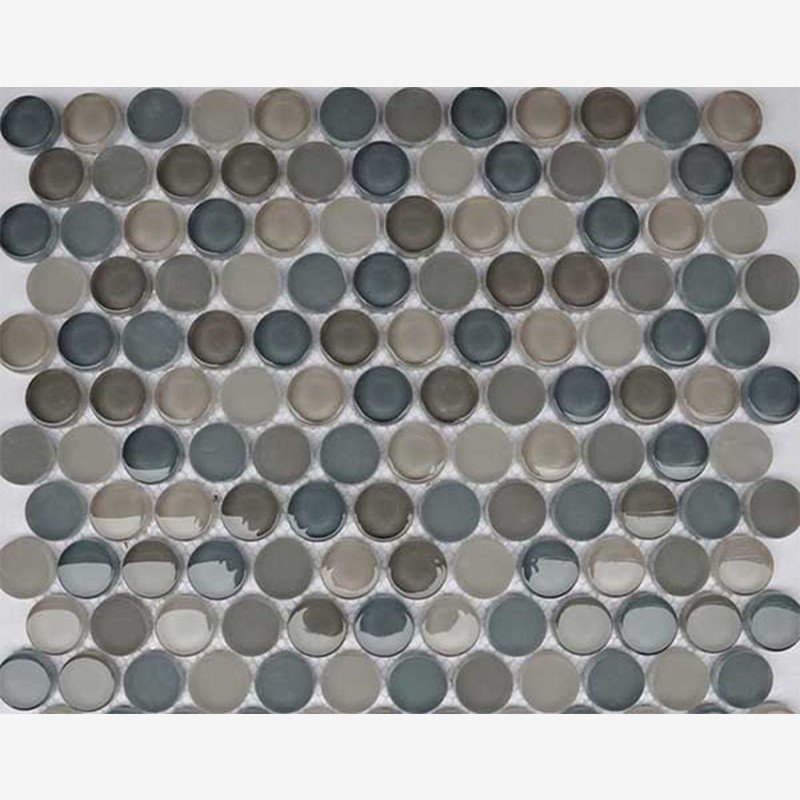 High Temperature Glass Penny Round Mosaic  - Arvex 