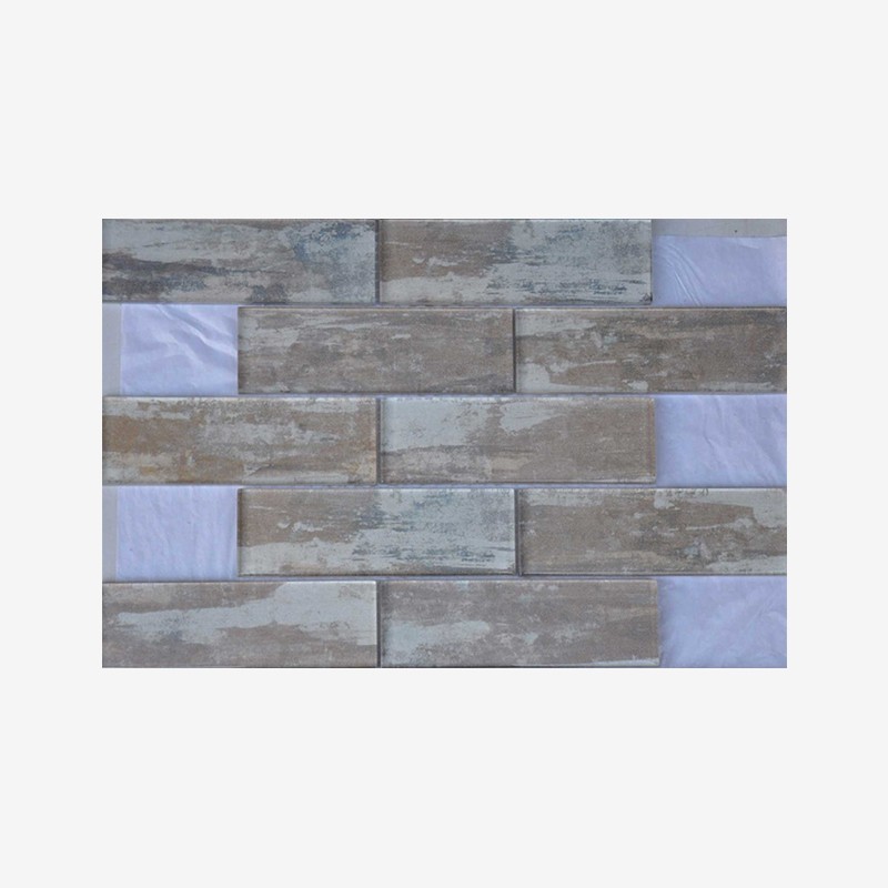 Stained Look Digital Printed Glass Tiles Stacked Mounting Arvex