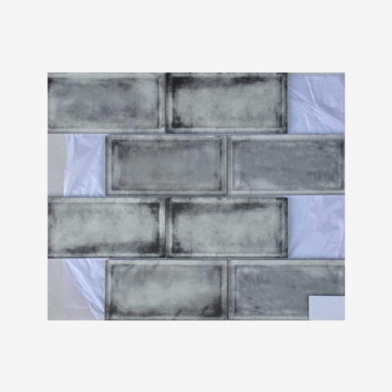 Watercolor Look Digital Printed Glass Tiles Stacked Mounting Arvex