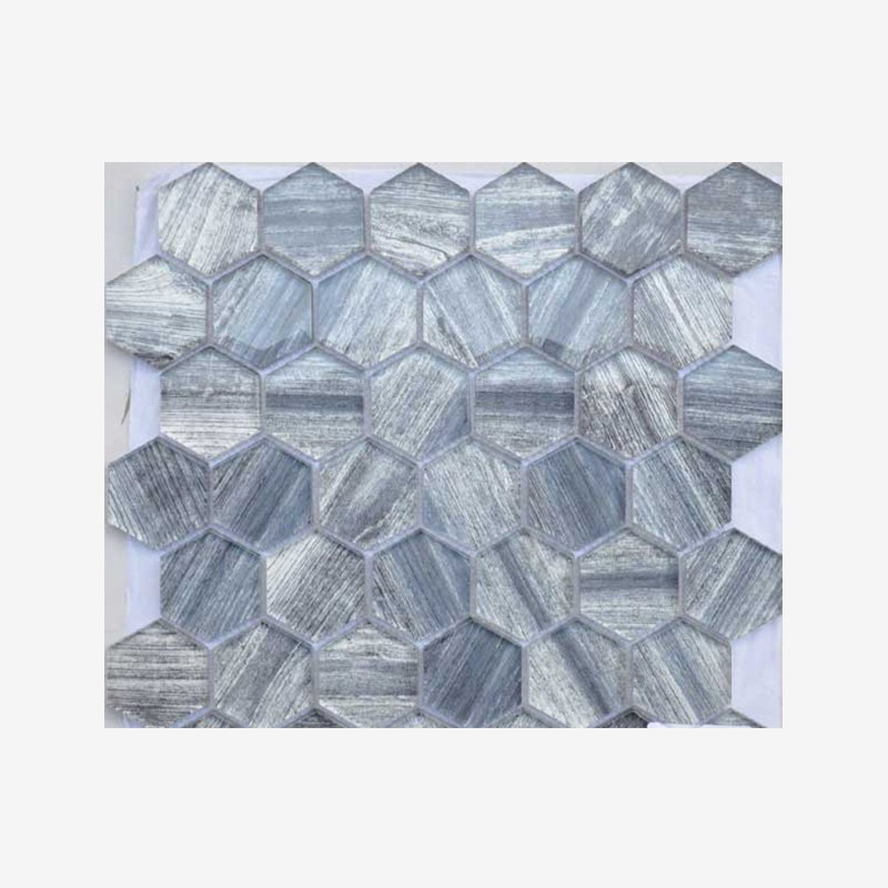 Wook Look Digital Printed Glass Hexagon Mosaic Arvex