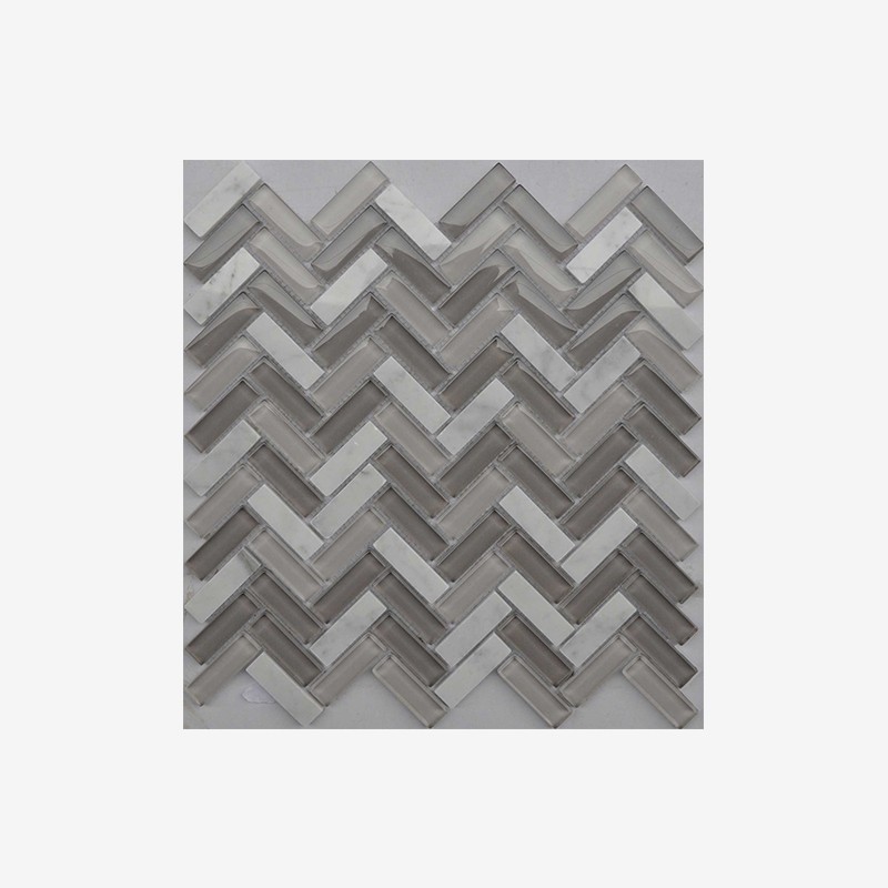 High Temperature Glass Sticks Mosaic Herringbone Mounting Arvex