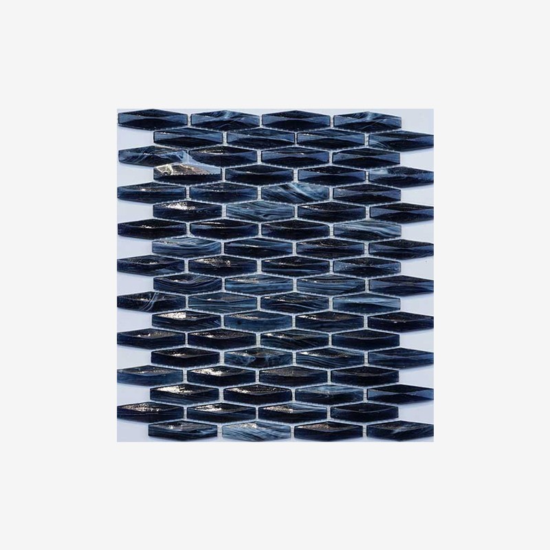 Cast Glass Elongated Hexagon Mosaic Arvex