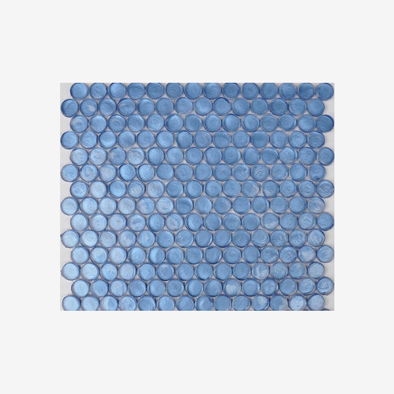 Cast Glass Penny Round Mosaic Arvex