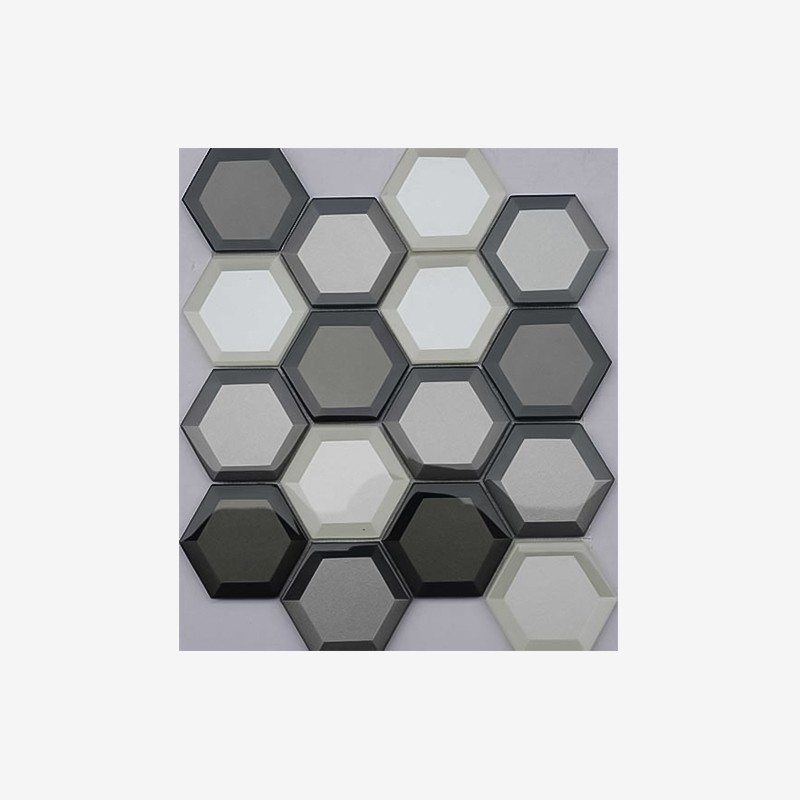 Beveled Glass Hexagon Mosaic Arvex