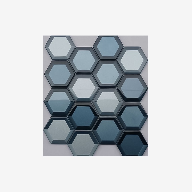 Beveled Glass Hexagon Mosaic  - Arvex 