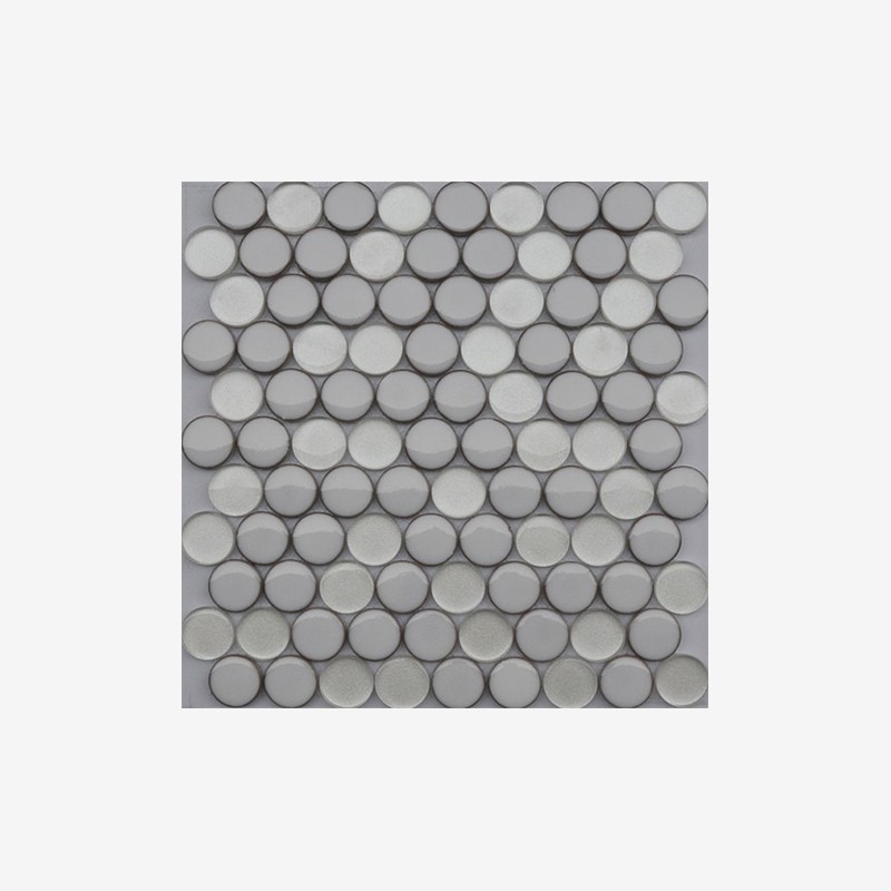 Glass And Porcelain Penny Round Mosaic Arvex