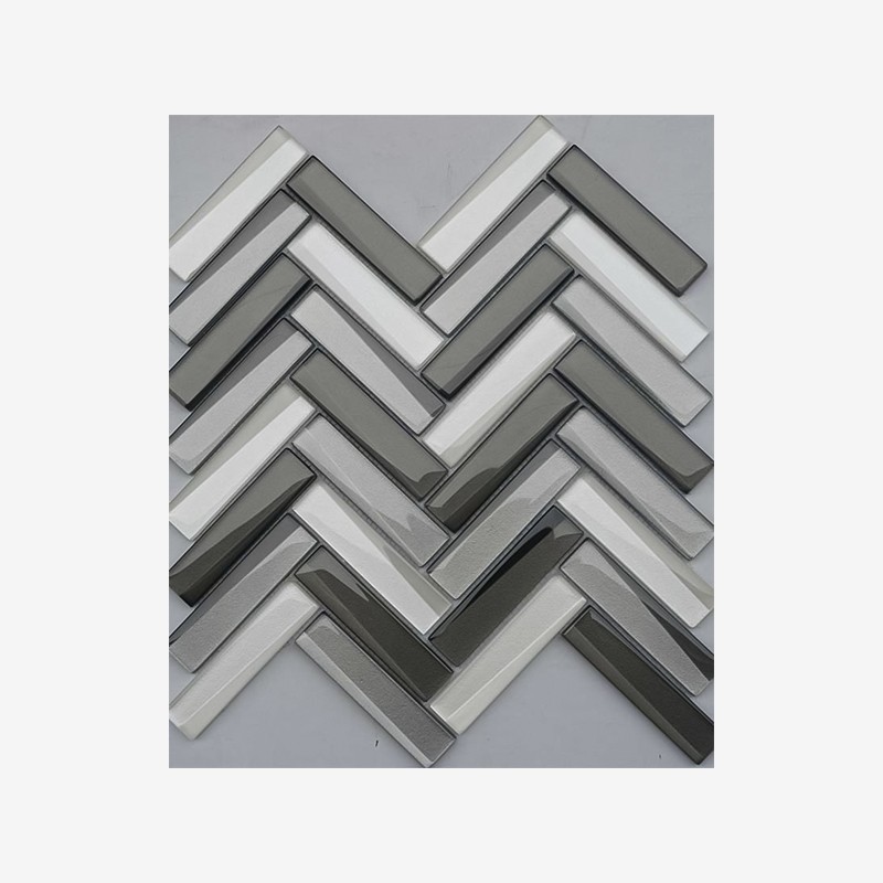 Herringbone Mounted Beveled Glass Sticks Arvex
