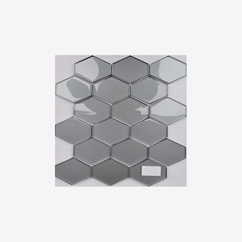 Metallic Glass Elongated Hexagon Mosaic Arvex