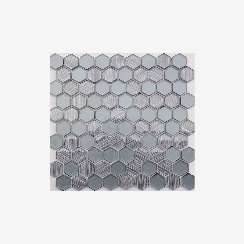 Metallic Glass Hexagon Mosaic  - Arvex 