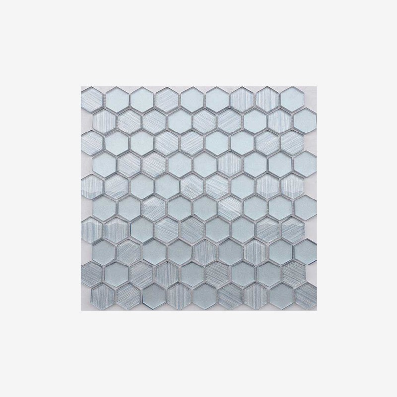 Metallic Glass Hexagon Mosaic  - Arvex 
