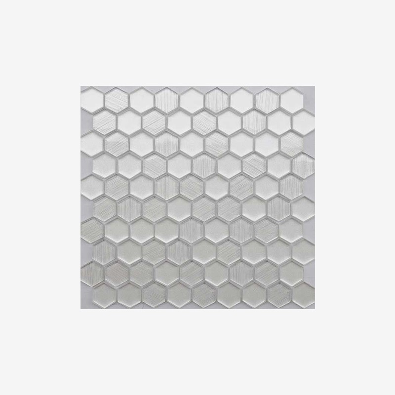 Metallic Glass Hexagon Mosaic  - Arvex 