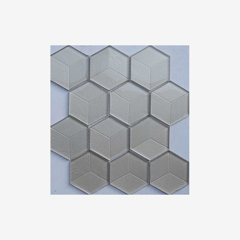 Metallic Glass Hexagon Mosaic Arvex