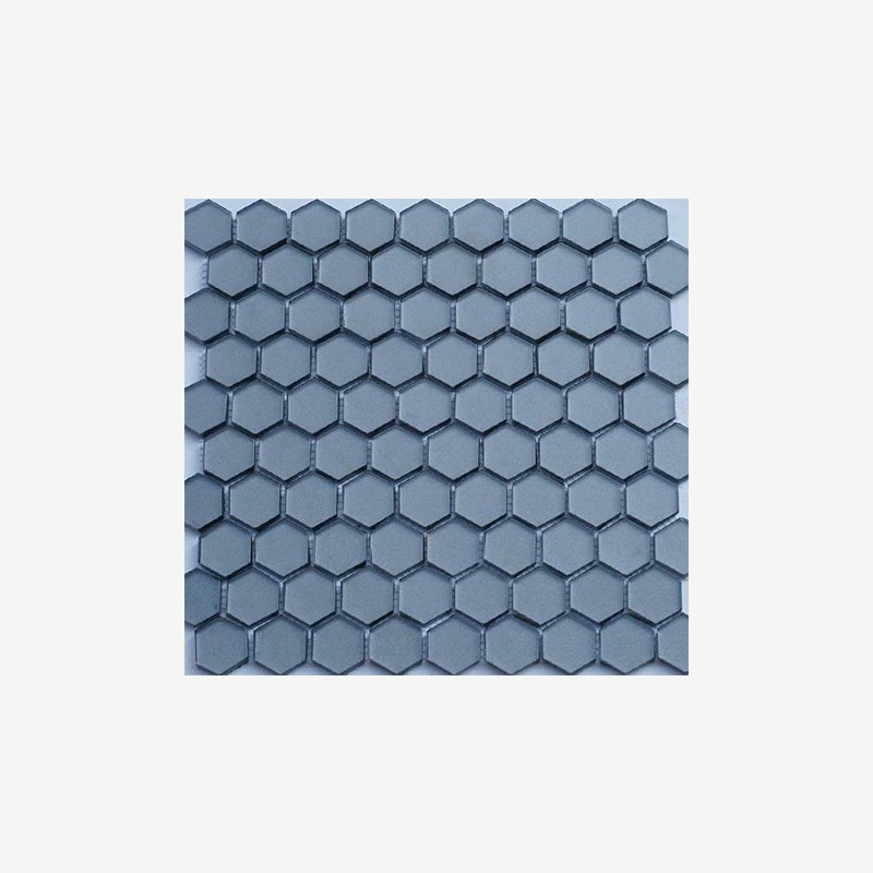 Metallic Glass Hexagon Mosaic With Soft Texture  - Arvex 
