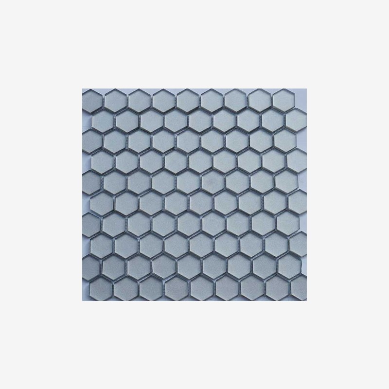 Metallic Glass Hexagon Mosaic With Soft Texture  - Arvex 