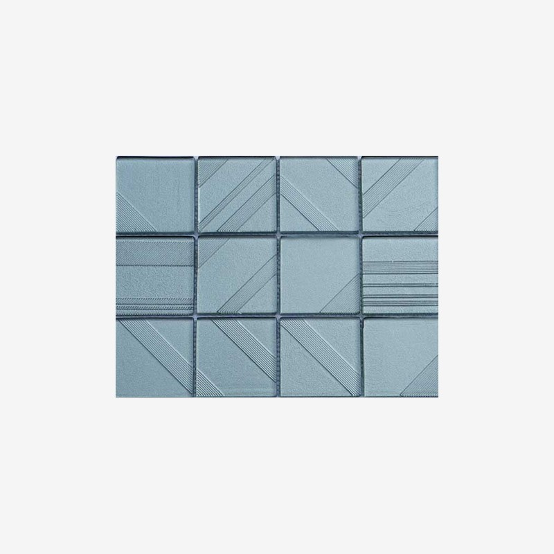 Metallic Glass Squares Mosaic Arvex