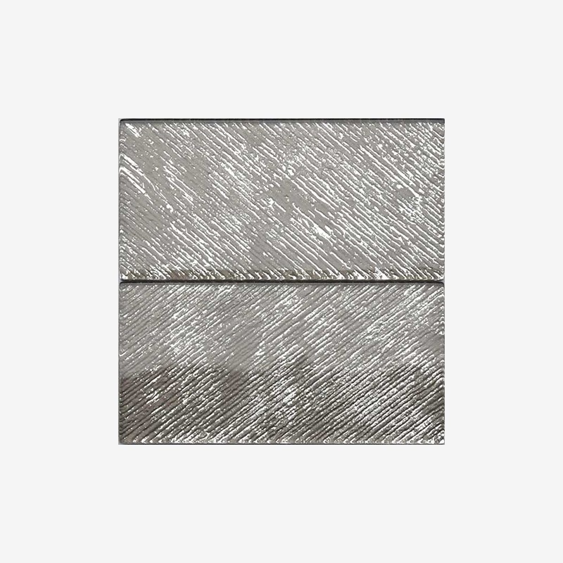 Textured Metallic Glass Tiles Arvex