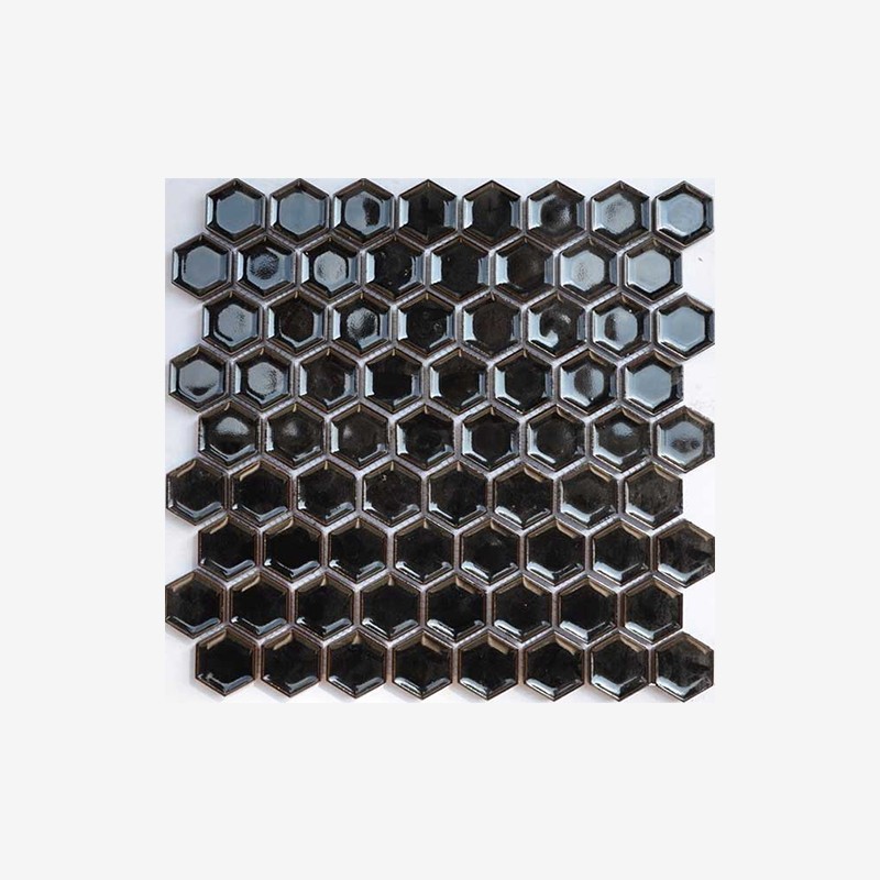 Glazed Terracotta Hexagon Mosaic Arvex