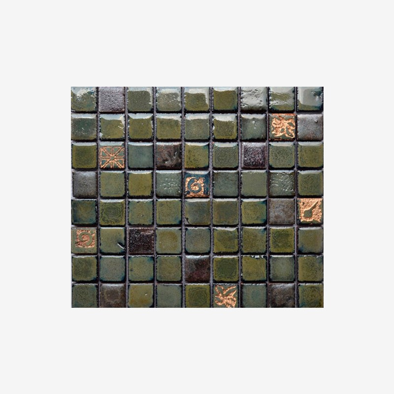 Glazed Terracotta Squares Mosaic Arvex