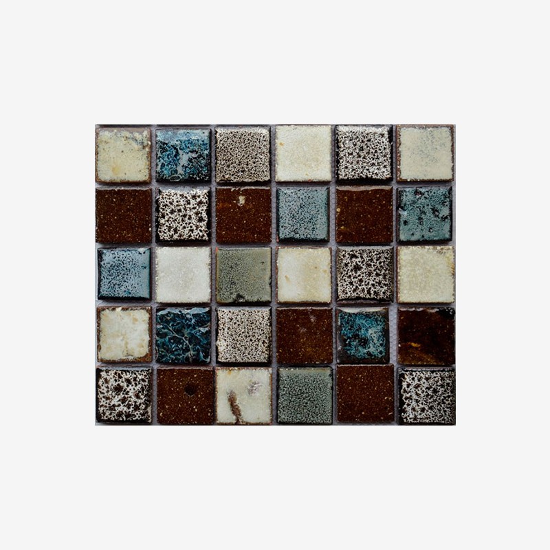 Glazed Terracotta Squares Mosaic Arvex