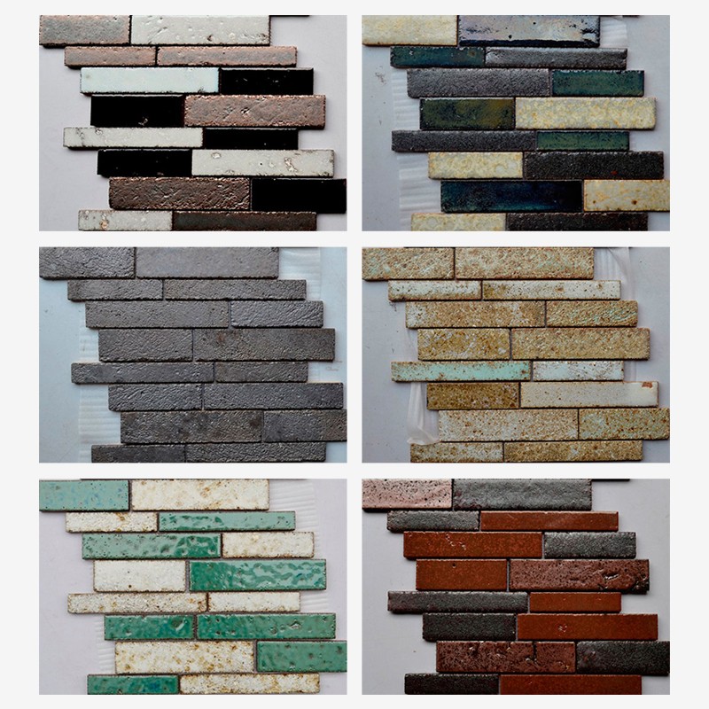Glazed Terracotta Sticks Mosaic  - Arvex 
