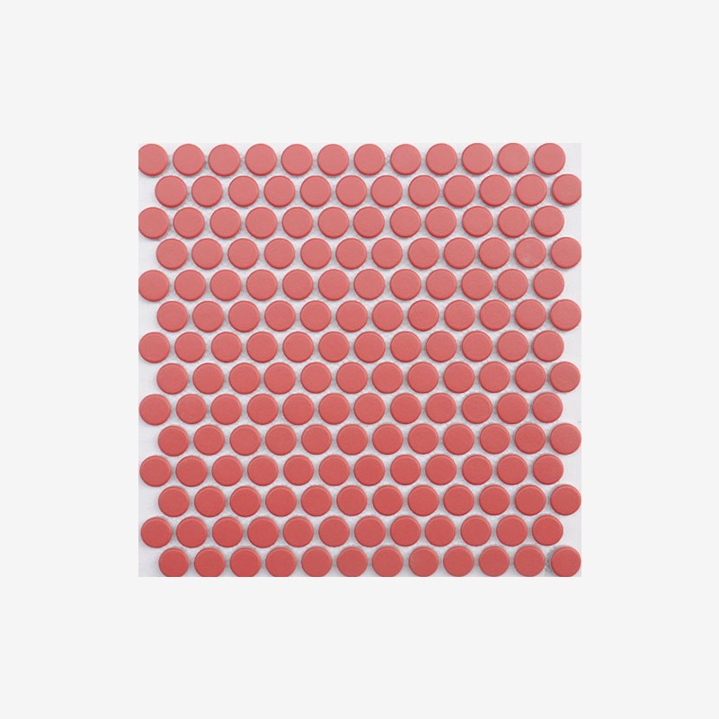 Penny Round Matt Mosaic Double Loaded Enameled Glass Arvex