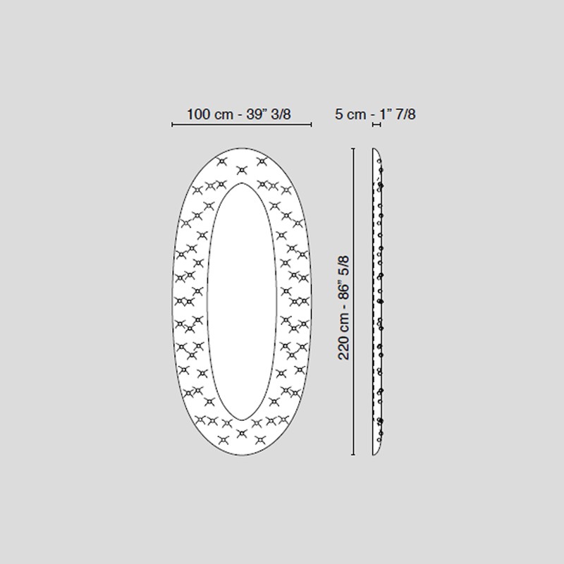 Oval Mirror Sissi  - VG 