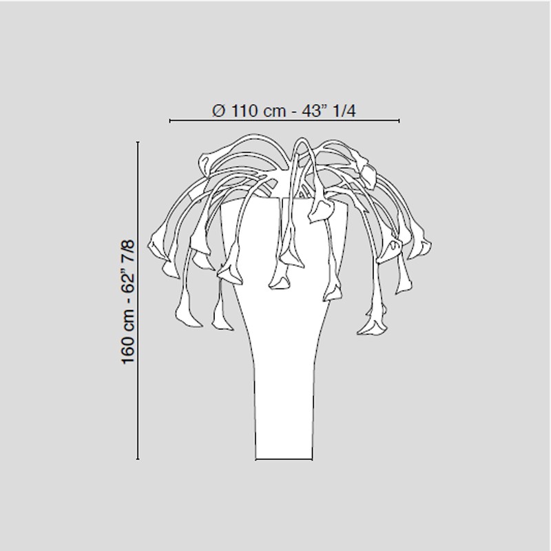 Set Arrangement Los Angeles In Shiny Vase  - VG 