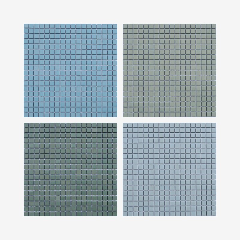 Through Body Unglazed Porcelain Mosaics Mesh Mounted  - Arvex 