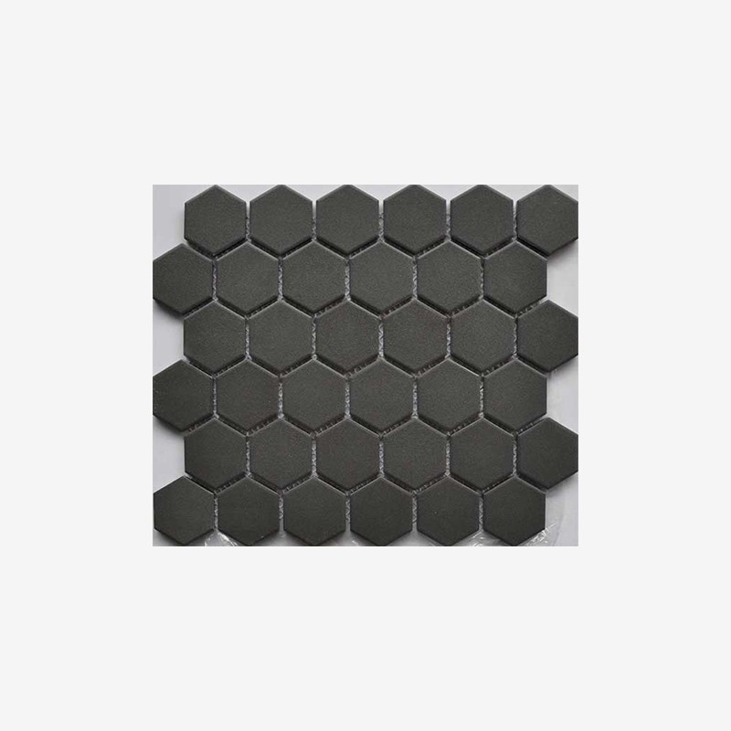 Through Body Unglazed Porcelain Mosaics Mesh Mounted  Arvex