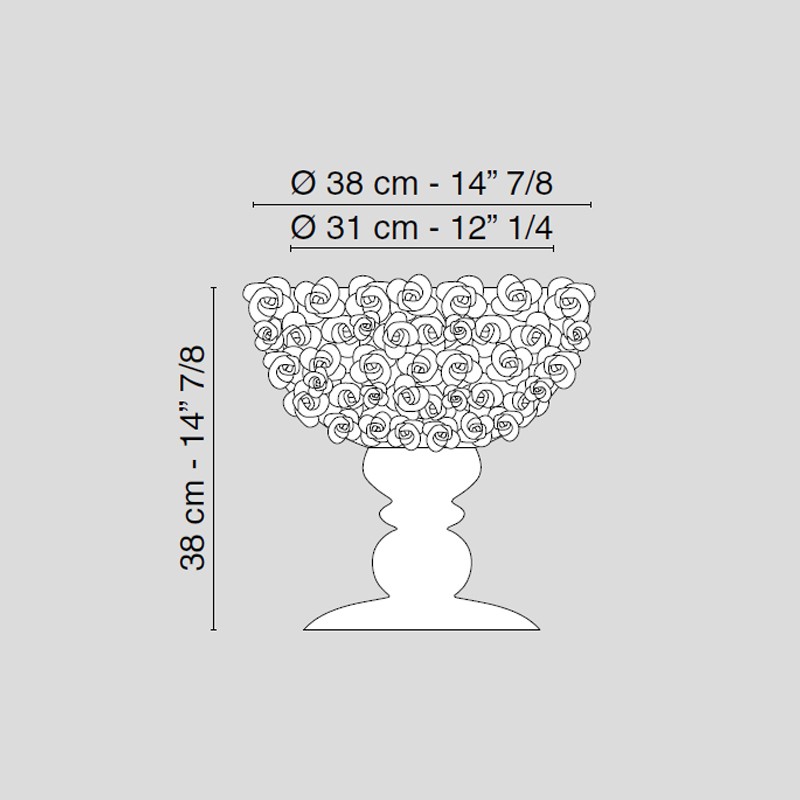 Bowl Coco Camellias  - VG 