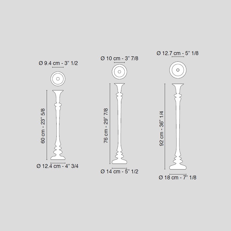 Candleholder Royal X 1 Small  - VG 