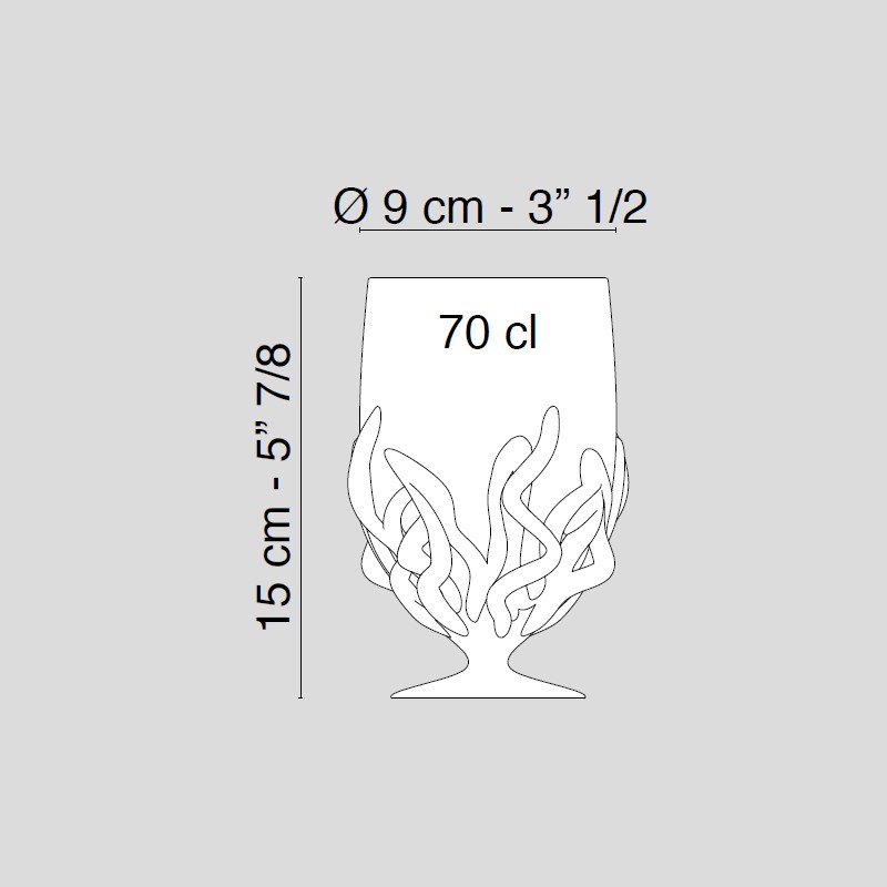 Glass Flame Water Small  - VG 
