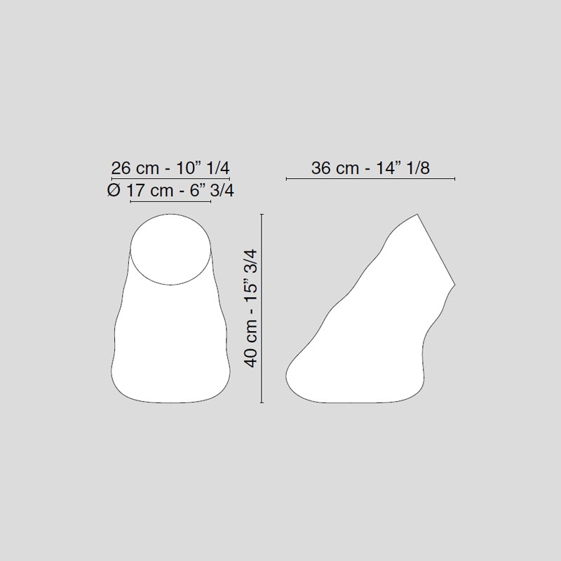 Vase Nuvola Oblique  - VG 