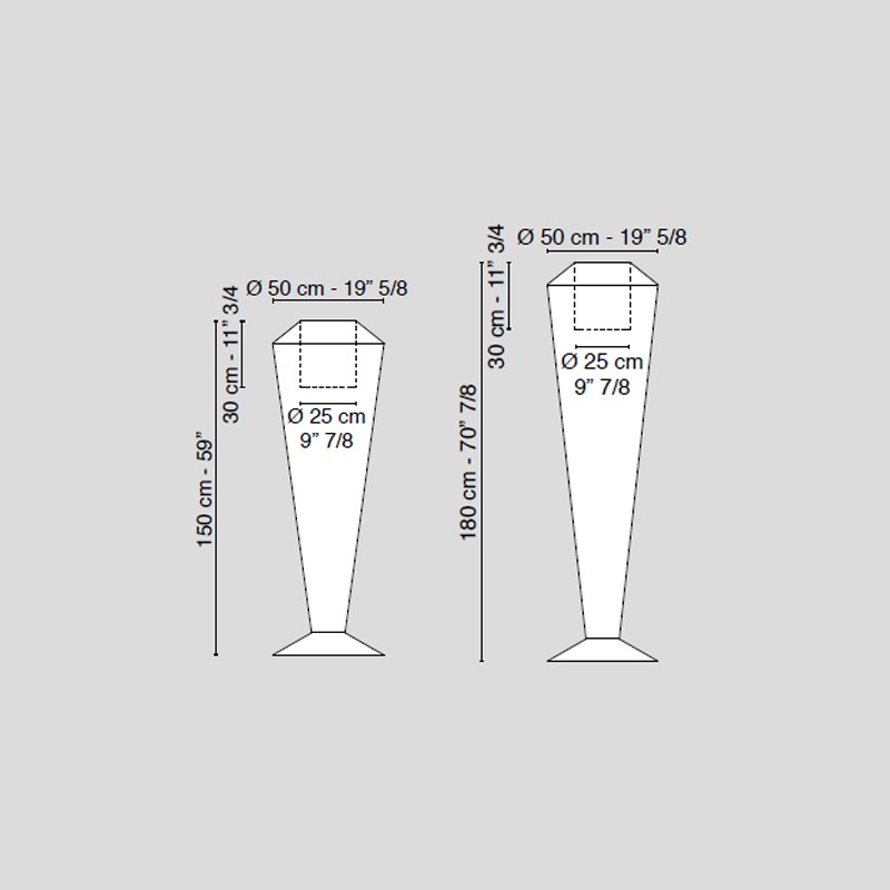 Vase Obelisk Small  - VG 