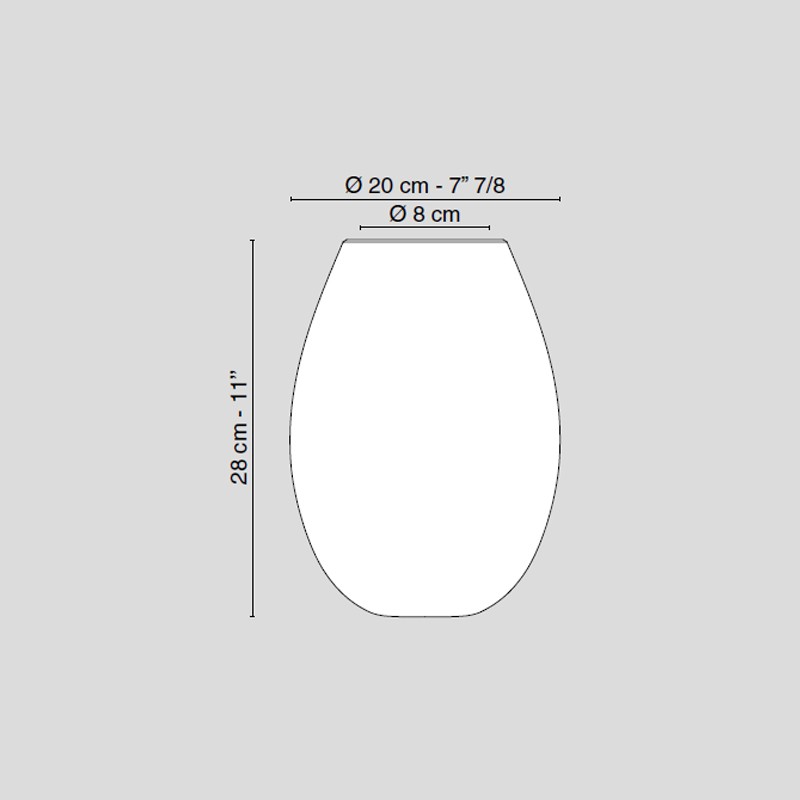 Vase Oval Mocenigo  - VG 