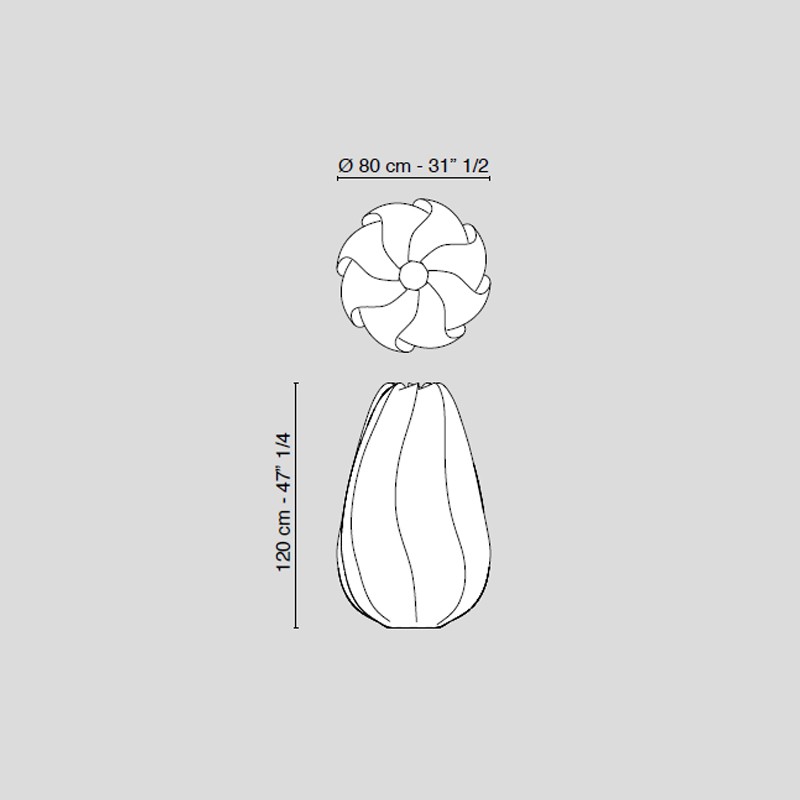 Vase Whirl Kabibe  - VG 